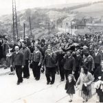 1948 retour du calvaire sur la falaise (photo collection Dany Gossard)